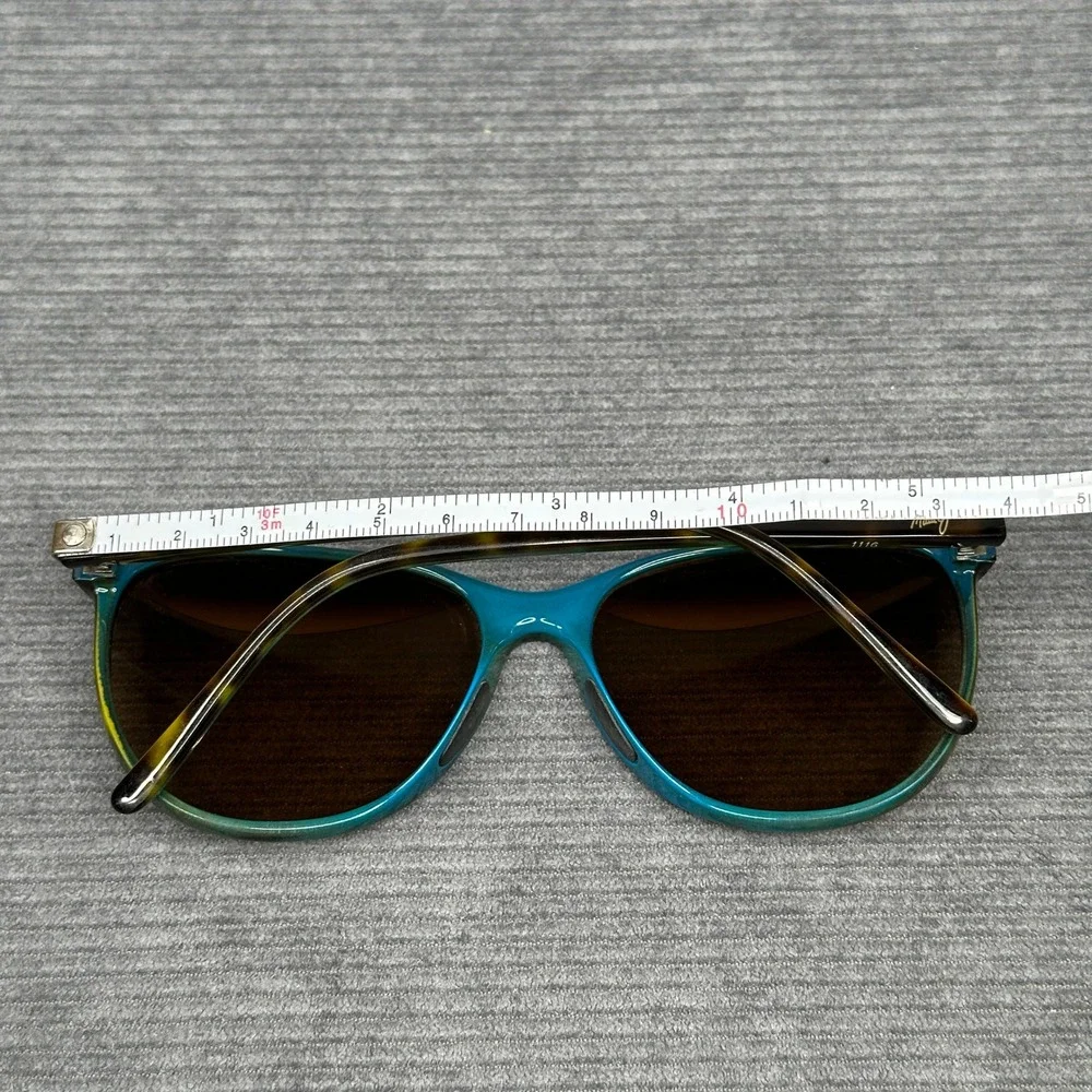 Maui Jim Ocean MJ 723-10P Tortoise Teal Polarized Cat Eye Sunglasses Italy